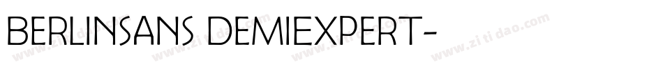Berlinsans DemiExpert字体转换